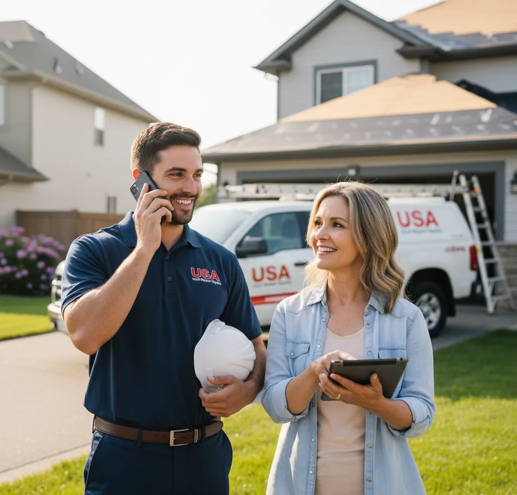 USA Roof Repair Experts customer support in Sunset